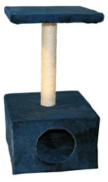 Dripio Kratzbaum für Katzen aus Sisal in Dunkelblau 31x31x57 cm – Bild 1 von 1