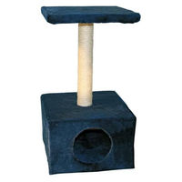 Produktbild von Dripio Kratzbaum für Katzen aus Sisal in Dunkelblau 31x31x57 cm