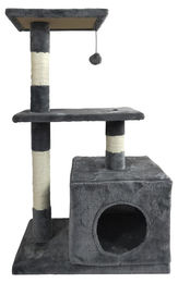 Dripio Kratzbaum für Katzen Creme-Grau 50x30x80 cm – Bild 1 von 1