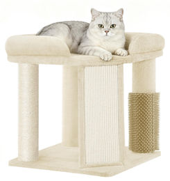 Dripio Kratzbaum für Katzen in Beige mit Sisal 48 cm – Bild 1 von 1