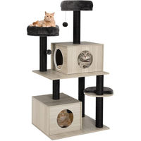 Produktbild von Dripio Kratzbaum für Katzen mit 2 Ebenen in Beige-Grau