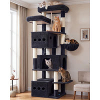 Produktbild von Dripio Kratzbaum für Katzen mit 3 Katzenhäusern und 2 Plattformen 182 cm