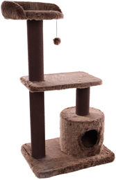 Dripio Kratzbaum Hathi in Braun mit Sisal-Stämmen 78x49,5x121 cm – Bild 1 von 1