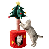 Produktbild von Dripio Kratzbaum in Tannenbaumform mit Sisalstamm und Katzenhöhle für Katzen