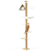 Produktbild von Dripio Kratzbaum mit 6 Ebenen höhenverstellbar 1,8–3 m in Beige