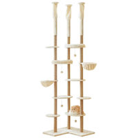 Produktbild von Dripio Kratzbaum mit 6 Etagen und 18 Sisal-Säulen höhenverstellbar Beige