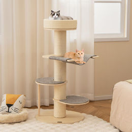 Dripio Kratzbaum mit Hängematte und 3 Plattformen 120 cm – Bild 1 von 1