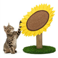 Produktbild von Dripio Kratzbaum mit Höhle für Katzen aus Sisal in Gelb 50 cm