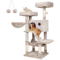 Produktbild von Dripio Kratzbaum mit Plüschbezug für große Katzen 135 cm hoch