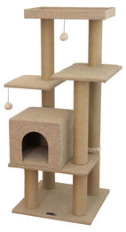 Dripio Kratzbaum Nele mit Höhle aus Jute in Beige 122x50x50 cm – Bild 1 von 1