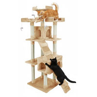 Produktbild von Dripio Kratzbaum XXL 170 cm beige mit Höhle und Plattformen