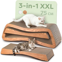 Produktbild von Dripio Kratzkarton Set XXL Mountain Braun 75 cm 3-teilig