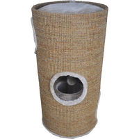 Produktbild von Dripio Kratztonne für Katzen mit 2 Ebenen aus Sisal und Plüsch Ø 36 cm Höhe 70 cm
