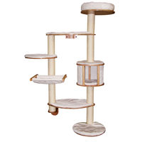 Produktbild von Dripio Wandkratzbaum XL für Katzen aus Sisal in Weiß 185x115 cm