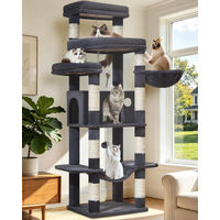 Produktbild von Dripio XXL Kratzbaum für große Katzen 180 cm Dunkelgrau mit 9 Säulen