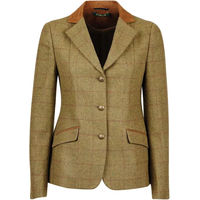 Produktbild von Dublin Albany Tweed Reitjacke für Damen mit Wildlederkragen in Braun Größe XS
