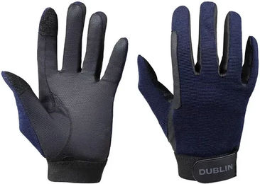 Dublin All Seasons Reithandschuhe für Kinder aus Kunstleder Größe M – Bild 1 von 3