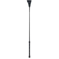 Produktbild von Dublin Carbon Crystal Crop Peitsche aus Leder Schwarz 64,8 cm