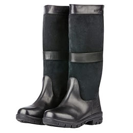 Dublin Danman Reitstiefel aus Leder für Damen Schwarz 36 EU wasserdicht – Bild 1 von 6