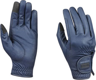 Dublin Everyday Reithandschuhe Unisex mit Touchscreen-Funktion Blau aus synthetischem KT-Serino-Material – Bild 1 von 1