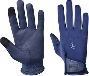 Produktbild von Dublin Everyday Softback Reithandschuhe aus Leder für Damen und Herren Blau Größe S