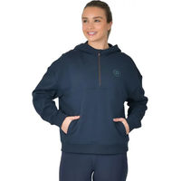 Produktbild von Dublin Fleece-Pullover mit Kapuze für Damen aus Baumwolle Blau Größe M