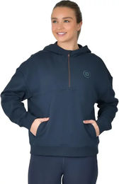 Produktbild von Dublin Fleece-Pullover mit Kapuze für Damen aus Baumwolle Blau Größe S