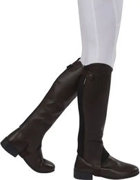 Dublin Fusion Half Chaps aus Leder in Braun, Größe S – Bild 1 von 2