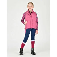 Produktbild von Dublin Patrice Everyday Reitweste für Kinder Rosa wasserabweisend Winter