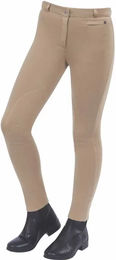 Produktbild von Dublin Reithose Damen Supa-fit Zip Up Knie aus Baumwolle Beige Größe M
