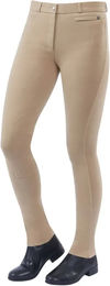 Dublin Reithose für Damen in Beige mit Knee Patch und Baumwolle Größe M – Bild 1 von 3