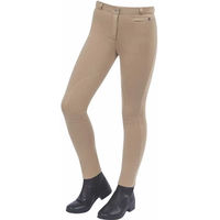 Produktbild von Dublin Reithose für Damen Supa-fit mit Zip-up Knie aus Baumwolle Beige Größe M