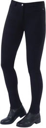 Produktbild von Dublin Reithose Supa-fit für Damen mit Zip-up Knie aus Baumwolle Schwarz Größe M