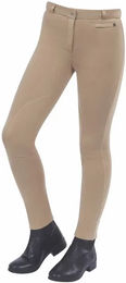 Dublin Reithose Supa-fit Zip Up für Kinder in Beige aus Baumwolle – Bild 1 von 3