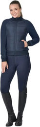 Produktbild von Dublin Reitjacke Damen Hybrid Fleece Full Zip Blau Größe L wasserabweisend