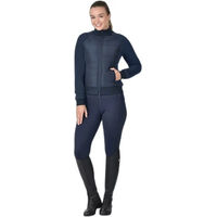 Produktbild von Dublin Reitjacke Damen Hybrid Full Zip Blau Fleece wasserabweisend Größe M
