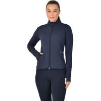 Produktbild von Dublin Reitjacke für Damen in Blau mit durchgehendem Reißverschluss und taillierter Passform