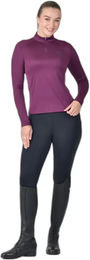 Produktbild von Dublin Reitshirt Damen Langarm Lila XL wasserabweisend