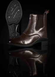 Dublin Reitstiefel für Kinder Jodhpur Paddock aus Kunstleder Braun Grösse 32 EU – Bild 1 von 5