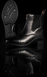 Dublin Reitstiefel für Kinder Paddock Jodhpur aus Kunstleder Schwarz Größe 32 EU – Bild 1 von 6
