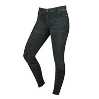Produktbild von Dublin Shona Full Grip Reithose für Damen mit Denim Print in Ash Größe 32