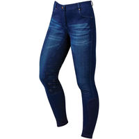 Produktbild von Dublin Shona Reitjeans für Damen in Blau mit Silikon Full Grip Denim Design Größe XXL