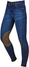 Produktbild von Dublin Shona Reitjeans für Damen mit Knie-Patch Blau Größe S
