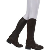 Produktbild von Dublin Stretch Fit Halbe Chaps aus Kunstleder Braun Größe M