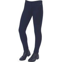 Produktbild von Dublin Supa-fit Pull On Reithose für Damen mit Kniebesatz aus Baumwolle in Marineblau Größe M