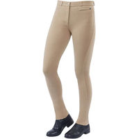 Produktbild von Dublin Supa-fit Reithose für Damen in Beige mit Knee Patch und Reißverschluss