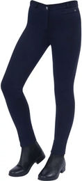 Produktbild von Dublin Supa-fit Reithose für Damen mit Zip-up Knie aus Baumwolle Blau Größe M