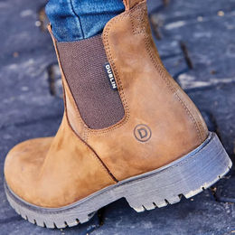 Produktbild von Dublin Venturer III Reitstiefel für Damen aus Leder in Braun wasserabweisend Größe 39