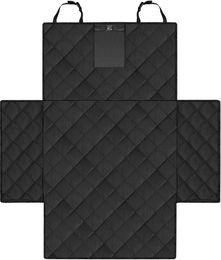 Dunlop Autoschondecke für Hunde wasserdichte Kofferraummatte aus Polyester in Schwarz mit Ladekantenschutz – Bild 1 von 5