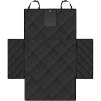 Produktbild von Dunlop Autoschondecke für Hunde wasserdichte Kofferraummatte aus Polyester in Schwarz mit Ladekantenschutz